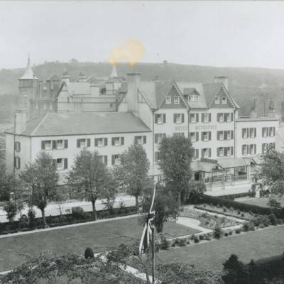 Black and White Photograph of the Metropole Hotel